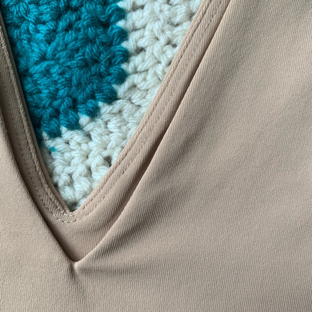 Babaton Contour V-Neck Bodysuit in Soft Tan - Picture 11 of 13